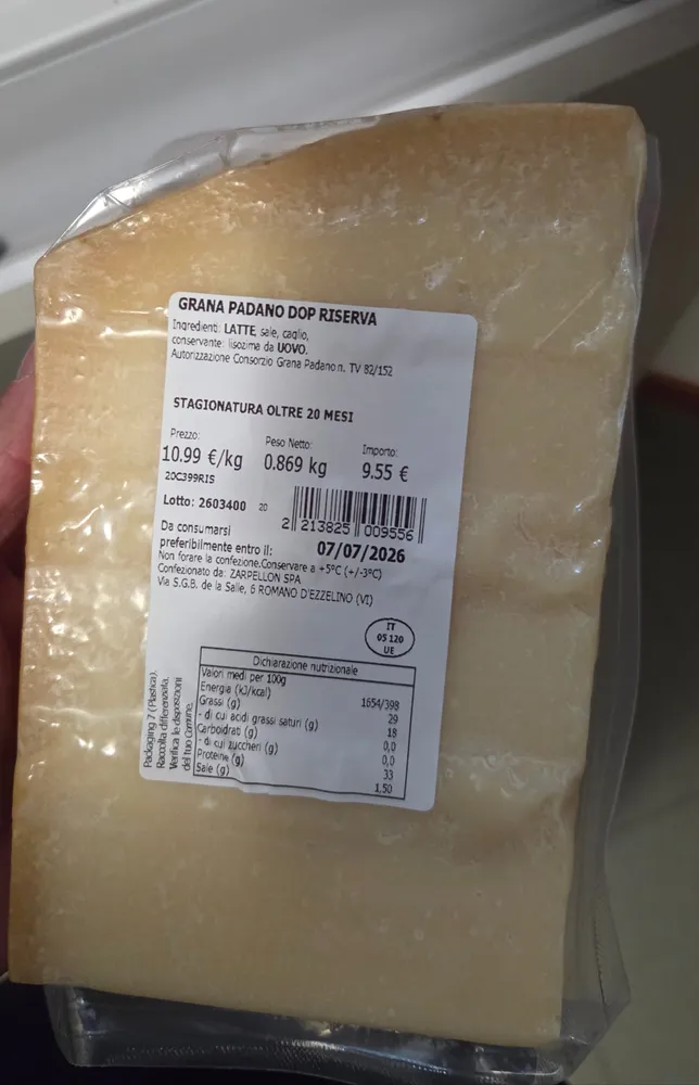 Grana padano dop riserva