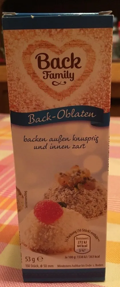 Back-Oblaten