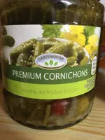 Cornichons knackig, mit Honig verfeinert