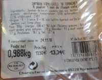 Jambon fumé grill