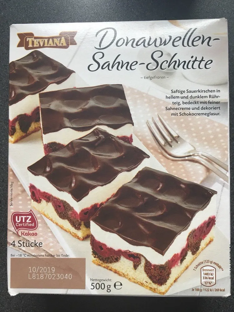 Teviana Erdbeer Sahne Schnitte