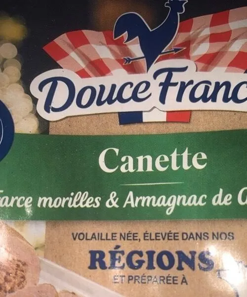 Canette farce morilles et armagnac de gascogne