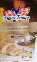 Rôti de chapon farce marrons raisins blancs