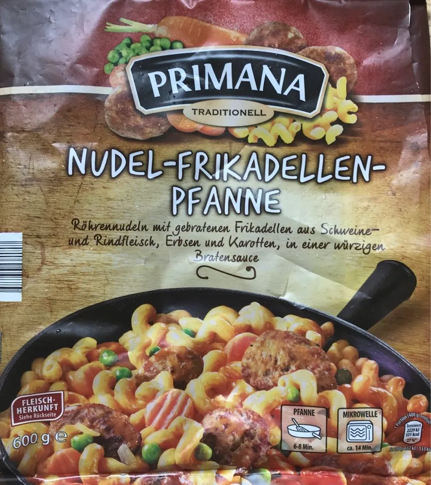 Nudel-Frikadellen Pfanne