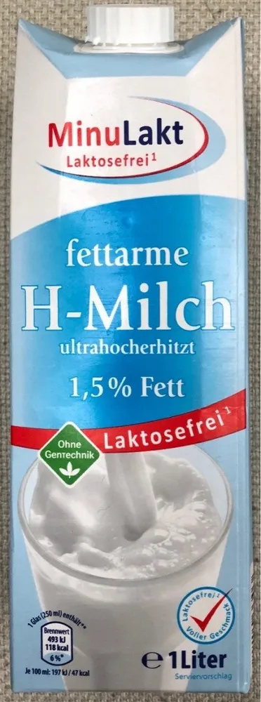 fettarme H-Milch 1,5% Fett