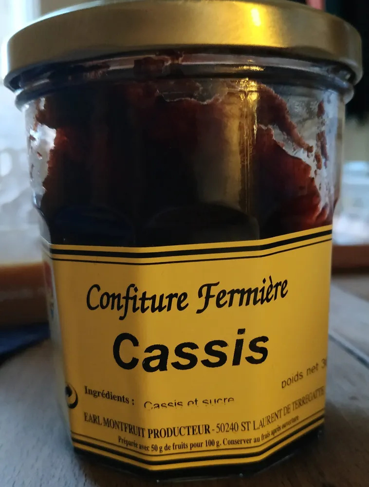 confiture fermière cassis