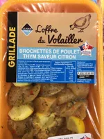 Brochettes de poulet thym saveur citron