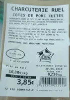 Côte de porc cuites