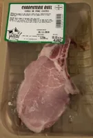 Cotes de porc cuites