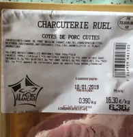 Côtes de porc cuites