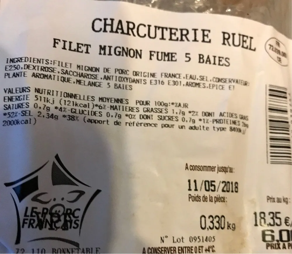Filet Mignon Fumé 5 baies
