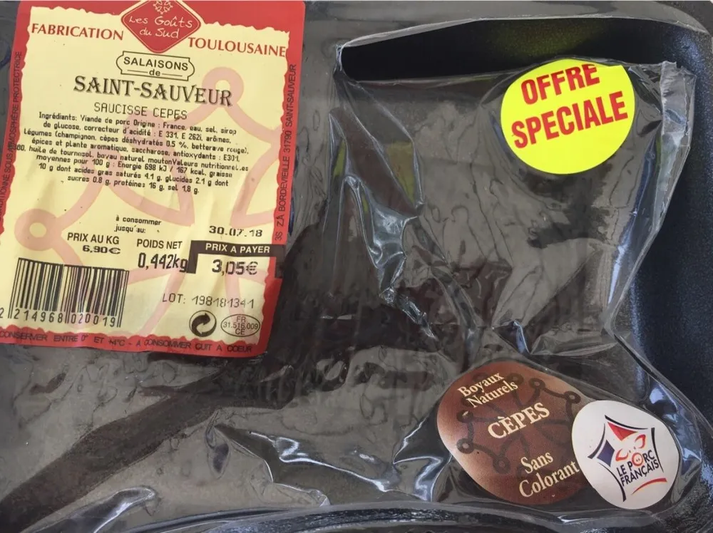 Saucisse cepes