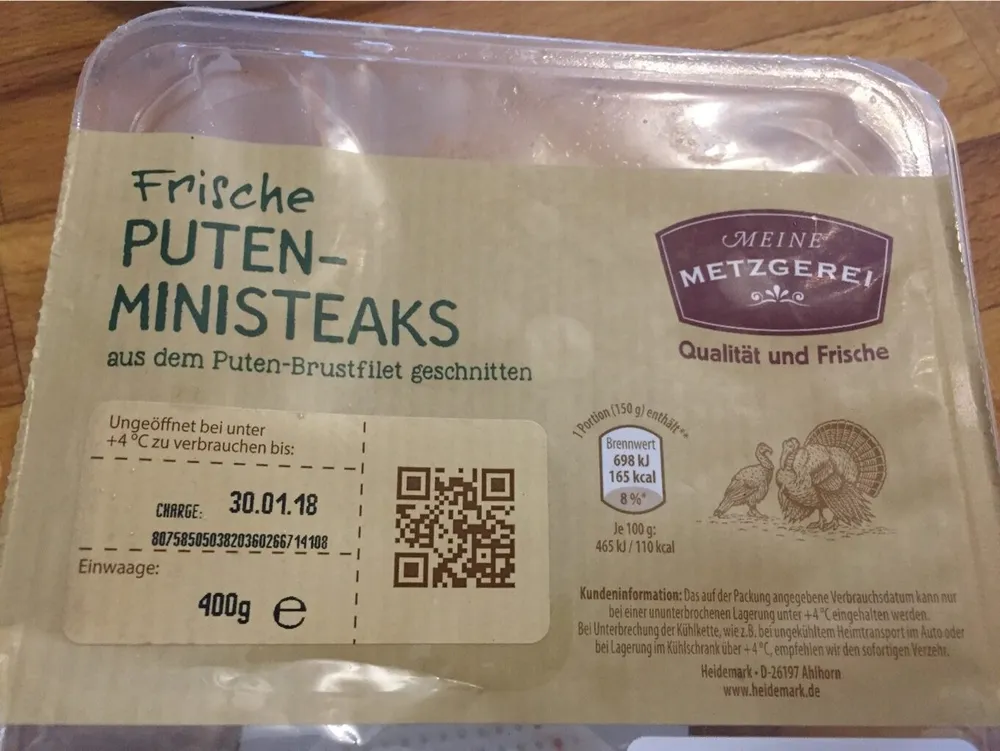 Meine Metzgerei, Putenministeaks