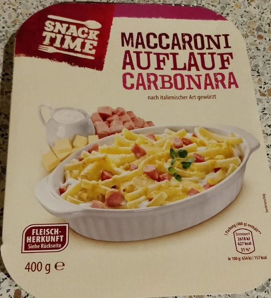 Maccaroni Auflauf Carbonara