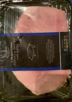 5 traditional cooked & smoked ham slices
