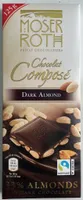 Chocolat Composé Dark Almond
