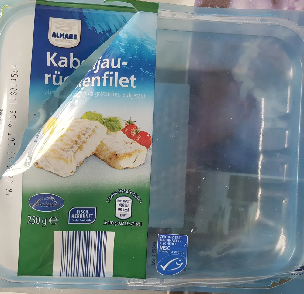 Kabeljau Rückenfilet