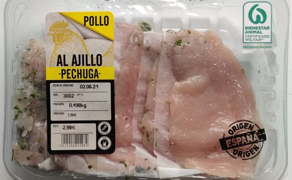 Pechuga de Pollo Al Ajillo