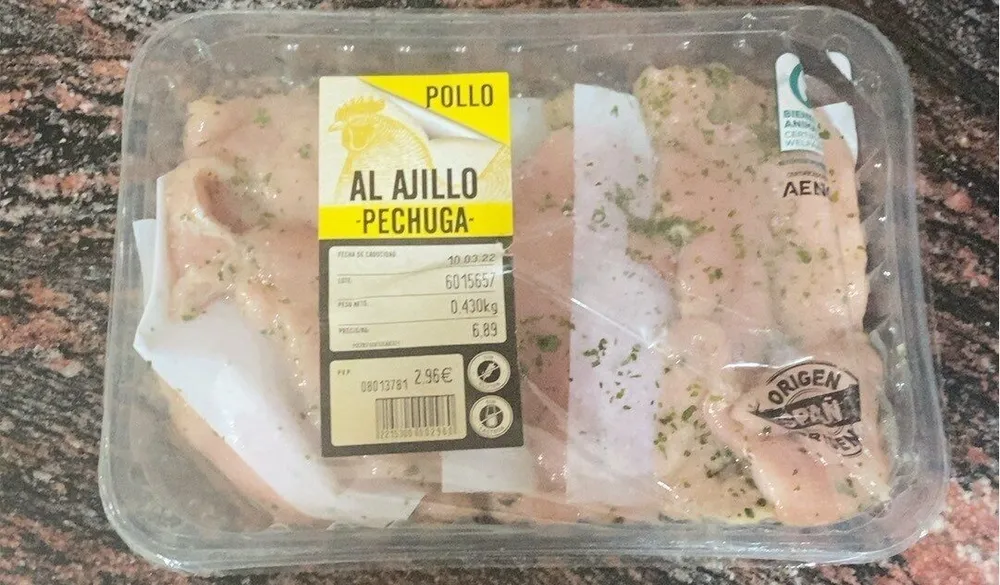 Pechuga al ajillo