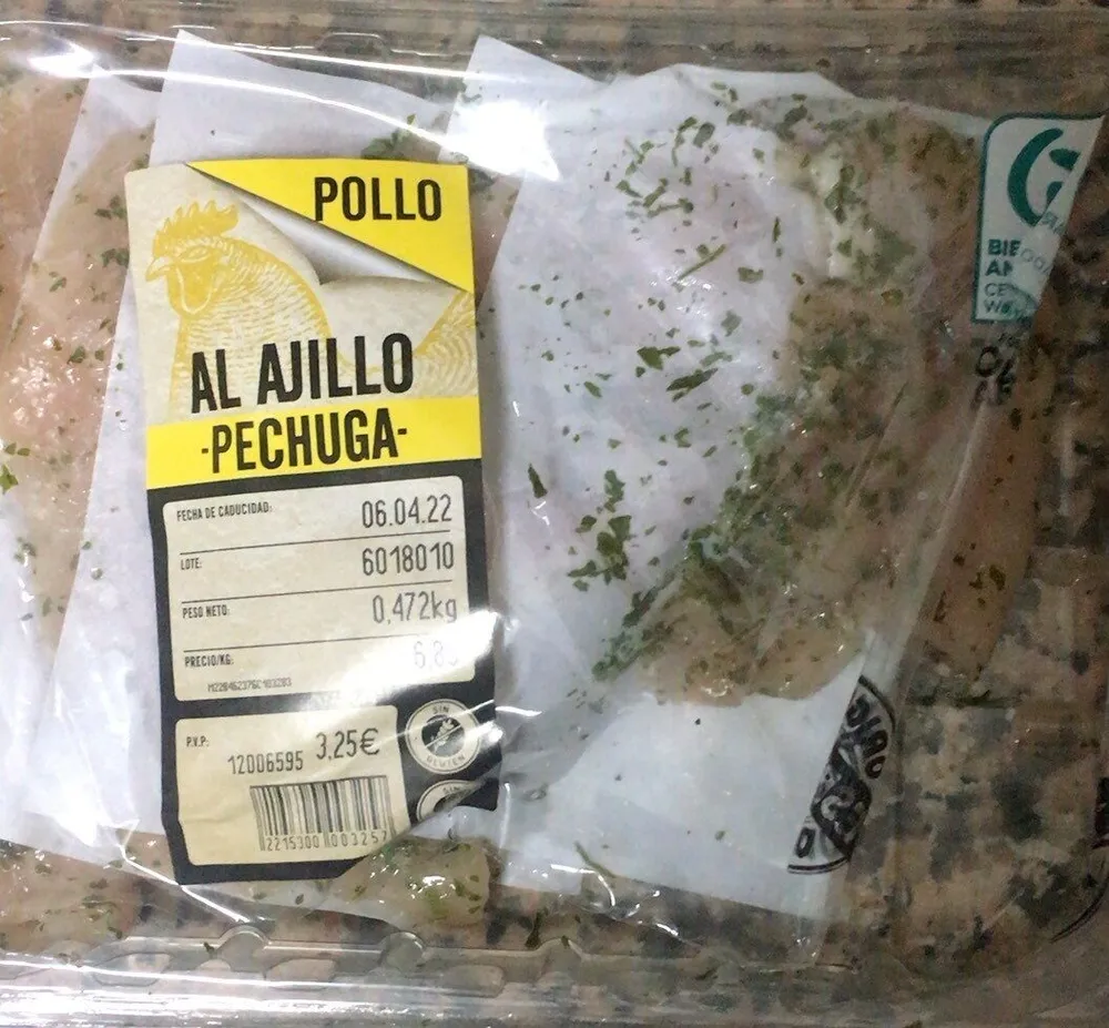 Pechula al ajillo