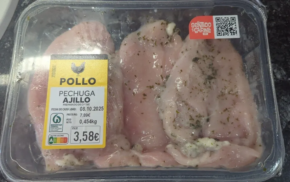 Filetes Pechuga Pollo Al Ajillo