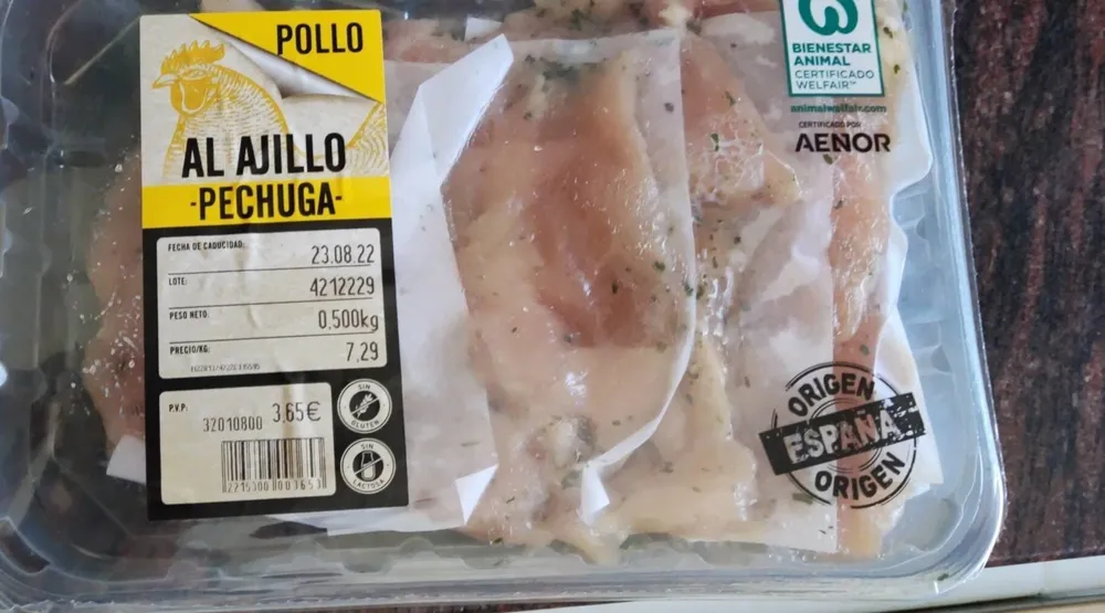 Pechuga pollo al ajillo