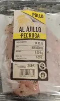 Pechuga de pollo al ajillo