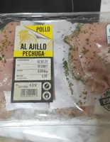 Pechuga de pollo al ajillo