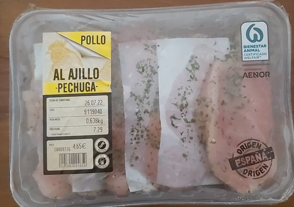 Pollo al ajillo