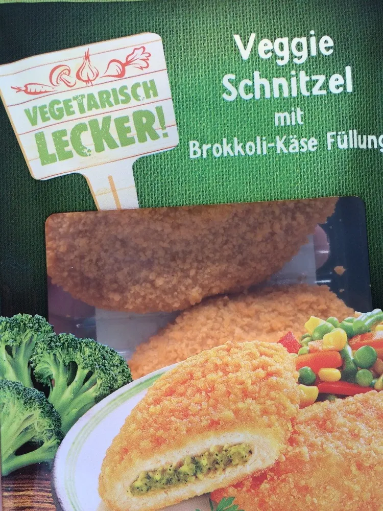 Veggie Schnitzel mit emmentaler Füllung