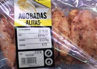 Alitas de pollo adobadas