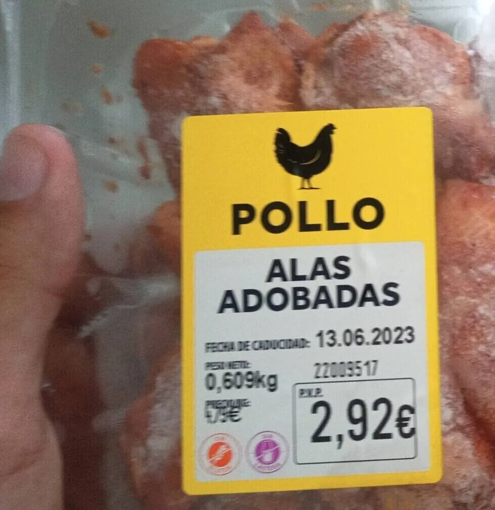 Alas adobadas