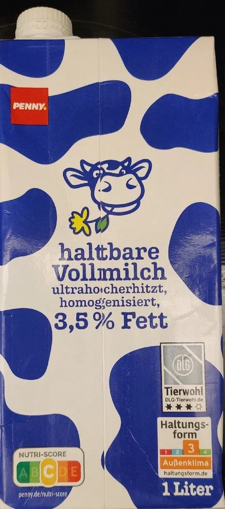 haltbare Vollmilch 3,5 % Fett