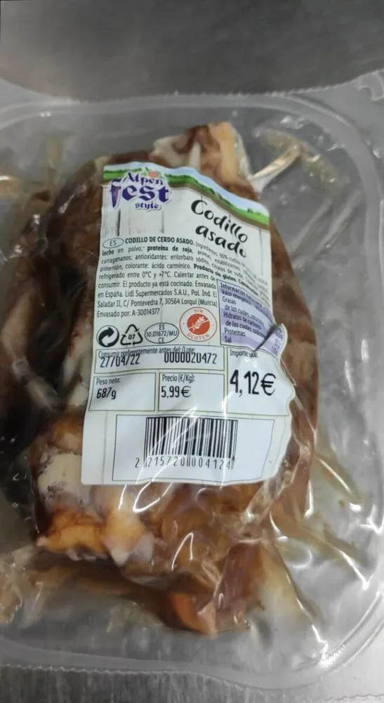 Codillo asado