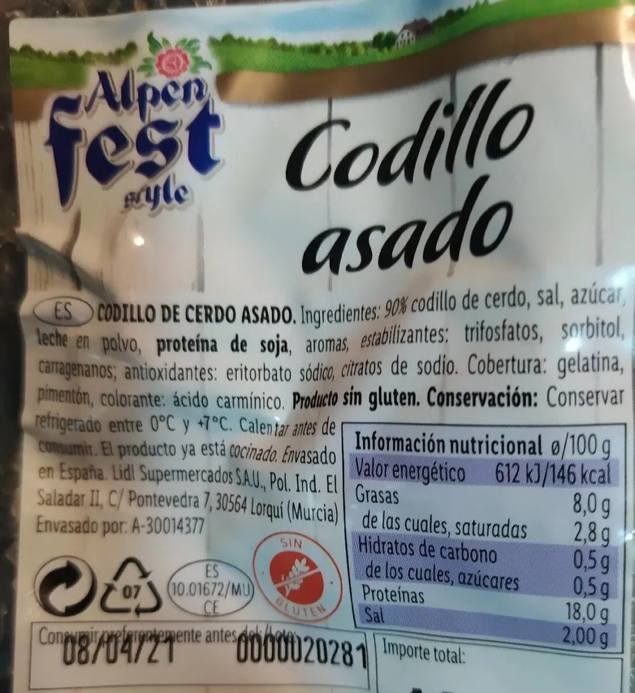 Codillo asado