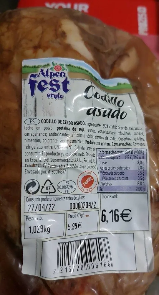 Codillo asado