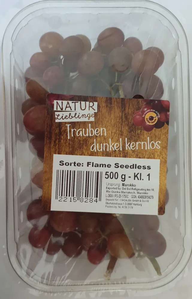 Trauben dunkel kernlos, Sorte: Flame Seedless