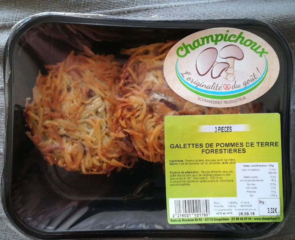 Galettes de pommes de terre forestières