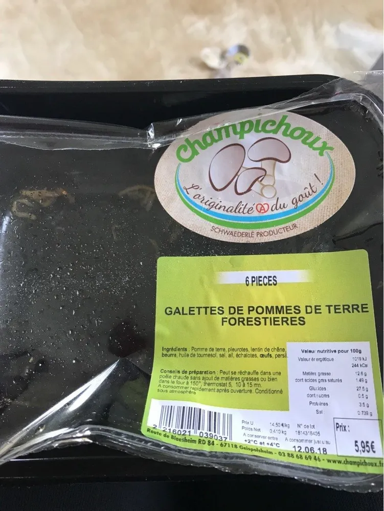 Galettes de pommes de terre