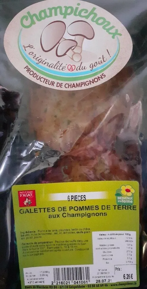 Galettes de pommes de terre aux Champignons