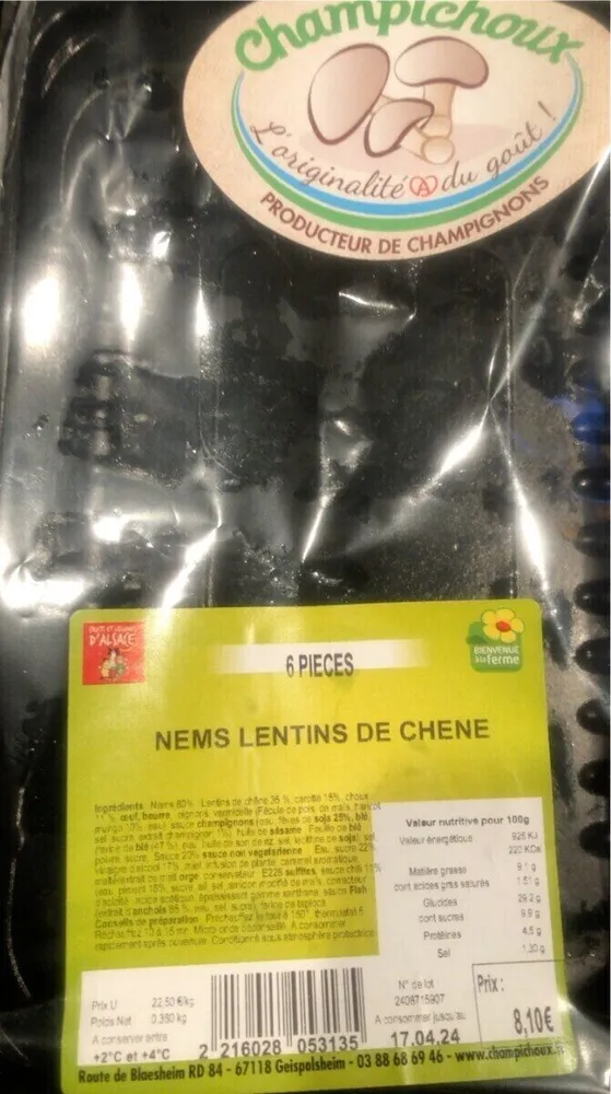 Nems lentins de chene