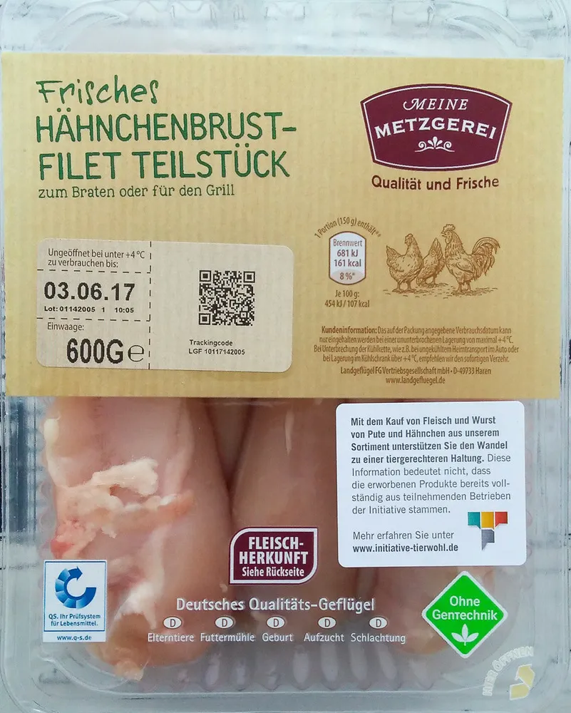 Hähnchenbrustfilet Teilstück