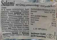 Salami mit Gewürzummantelung, mild geräuchert
