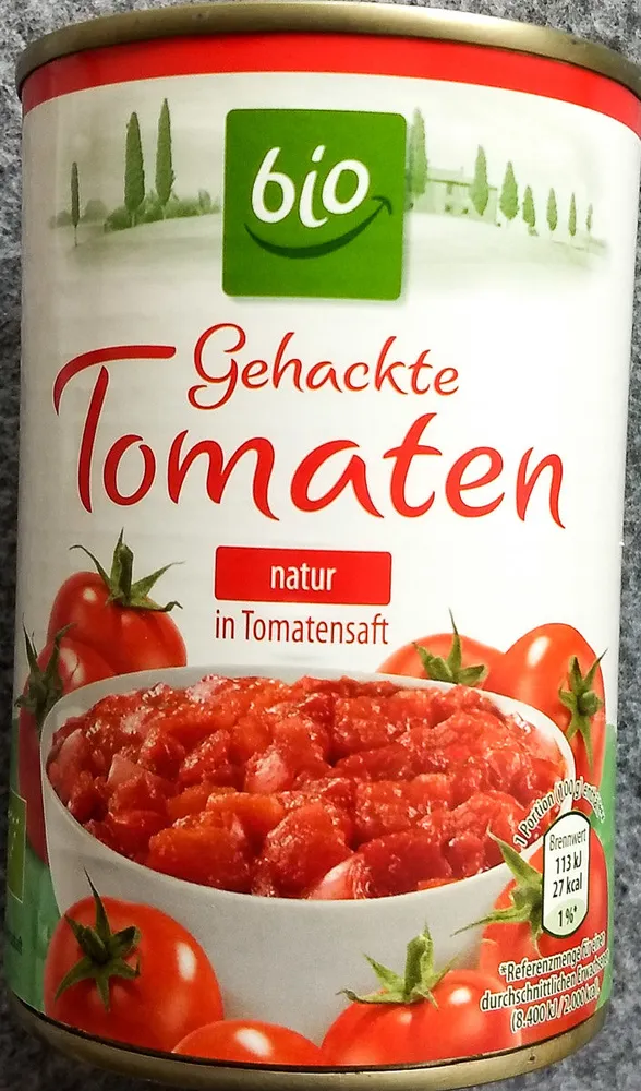 Gehackte Tomaten natur