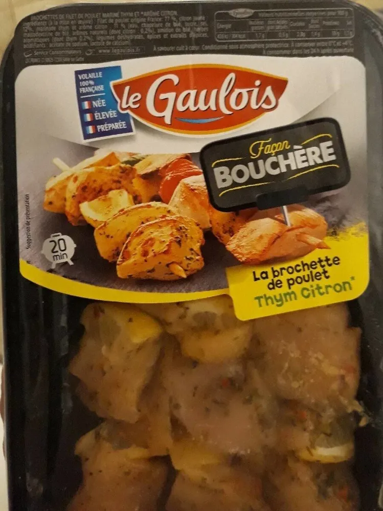 La brochette de poulet Thym Citron