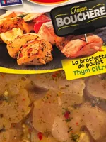 Brochette poulet thym citron