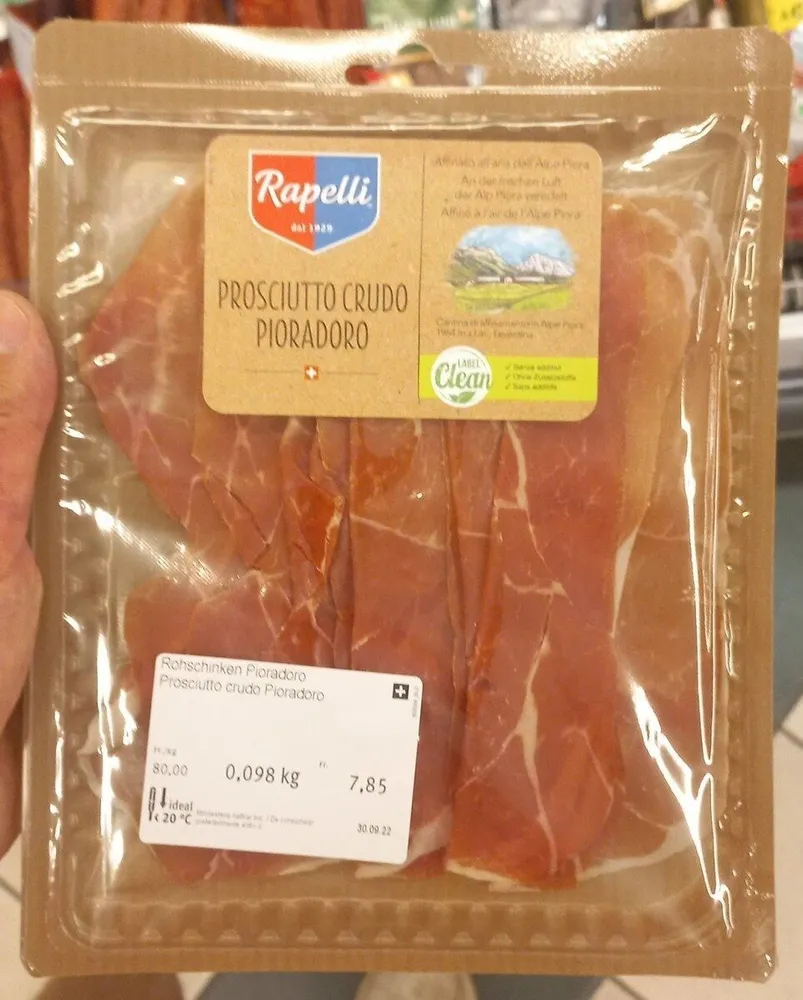 Prosciutto crudo pioradoro