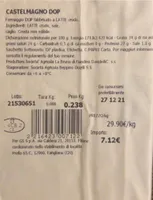 CASTELMAGNO DOP prodotti della montagna