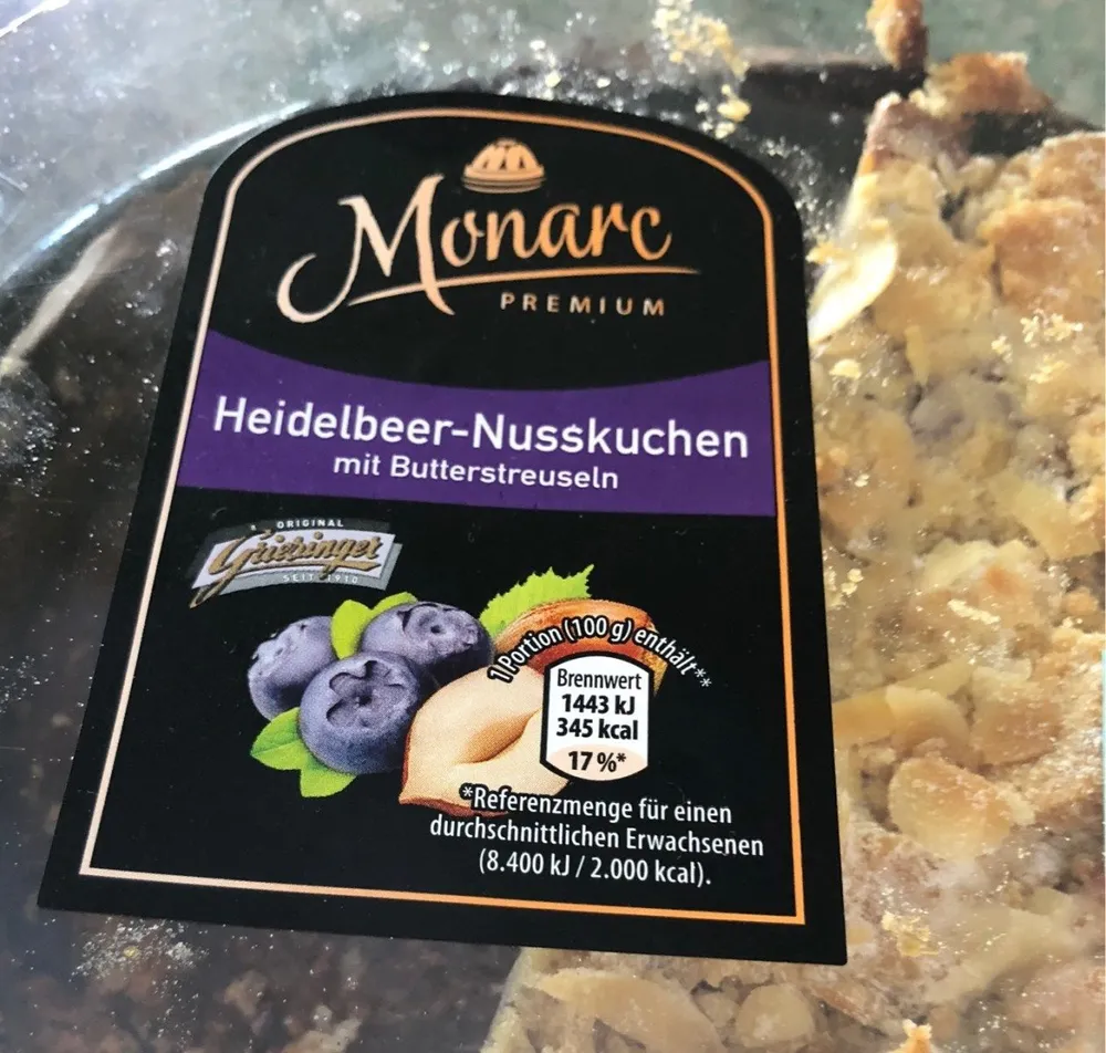 Heidelbeer-Nusskuchen