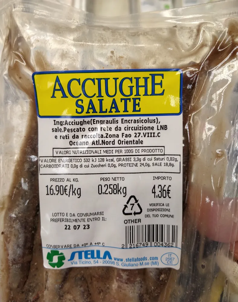 Acciughe salate